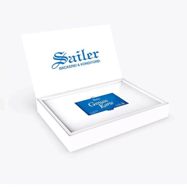 Sailer Genuss-Karte in Geschenkbox