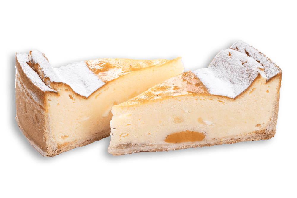 gebackene topfentorte