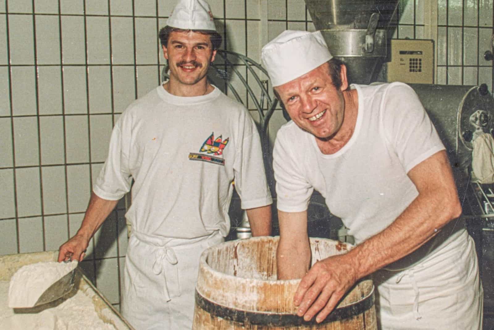 Archivfoto Adolf Sailer in Backstube