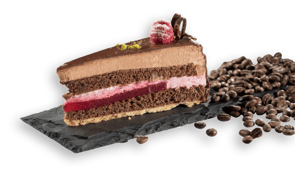Schoko Himbeertorte Serviervorschlag
