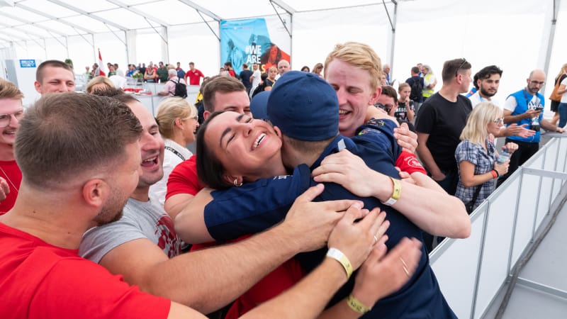 Simon Sailer Sieges-Gratulation bei Bäcker Europameisterschaft 