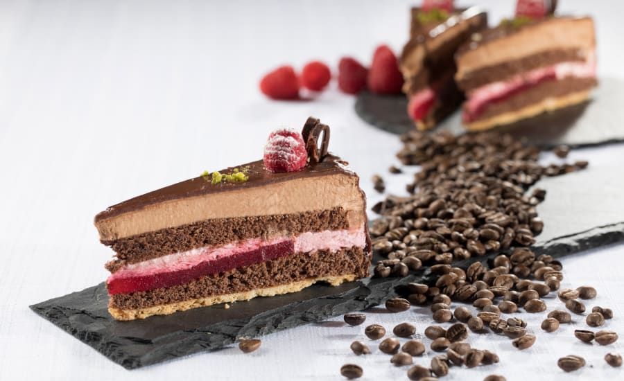 Himbeertorte Serviervorschlag