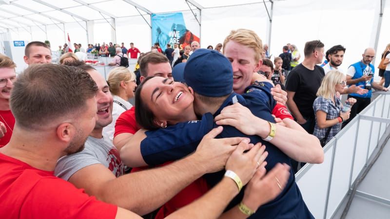 Simon Sailer Sieges-Gratulation bei Bäcker Europameisterschaft 