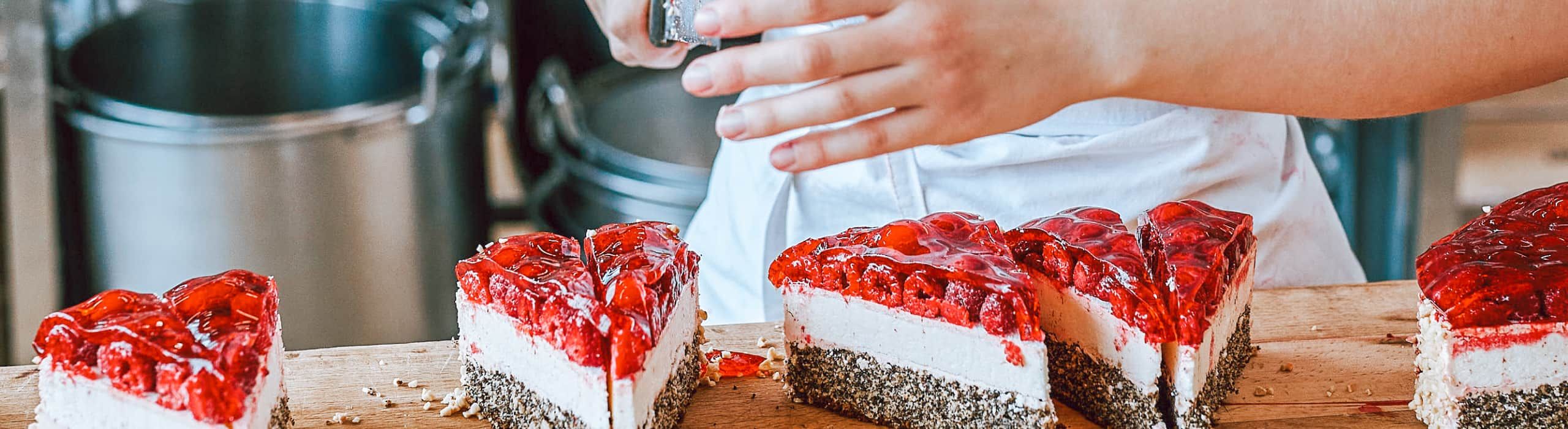 Manufaktur Himbeerschnitten