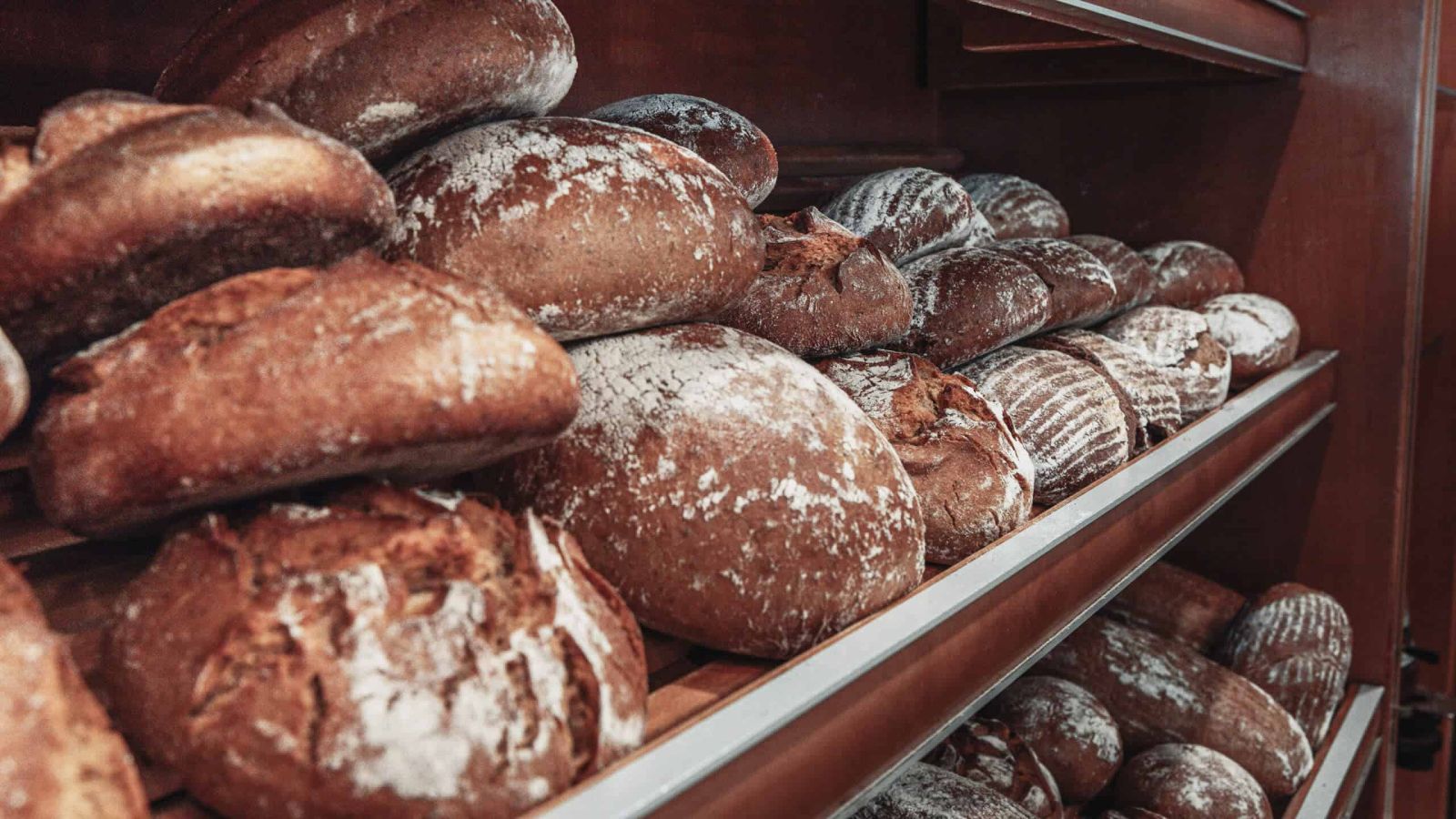 Brot in Brot-Auslage