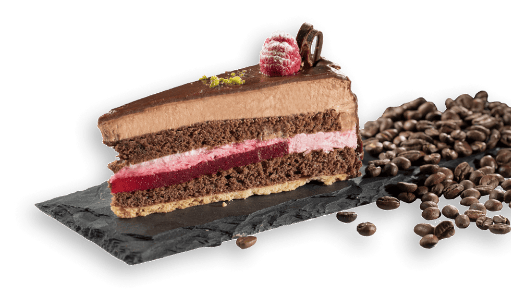 Schoko Himbeertorte Serviervorschlag