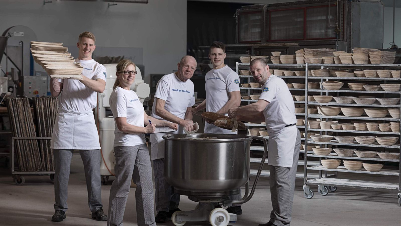 Familie Sailer in Backstube